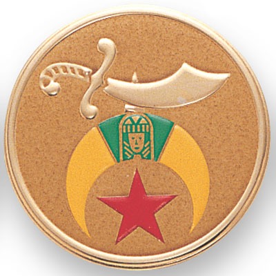 Round Metal flat - Shriner