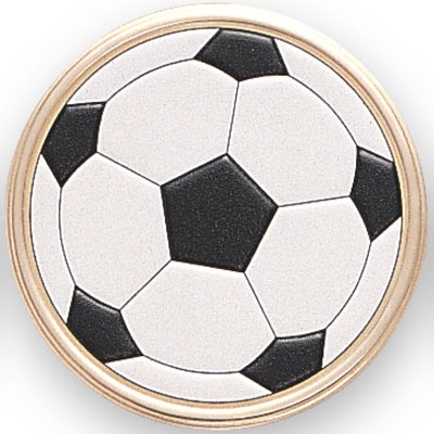 Round Metal flat - Soccer