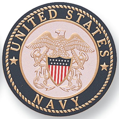 Round Metal flat - U.S. Navy