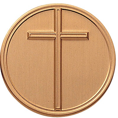 Round Metal flat - Cross