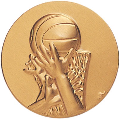 Round Metal flat - Basketball