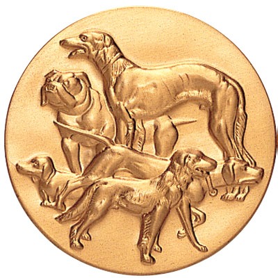 Round Metal flat - Dog Show