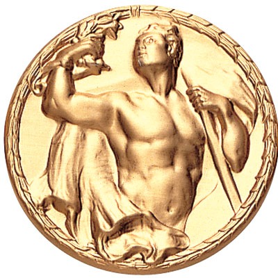 Round Metal flat - Male Victory