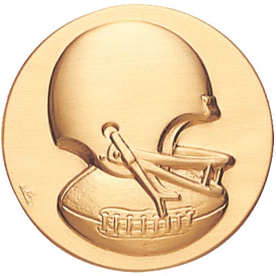 Round Metal flat - Football Helmet