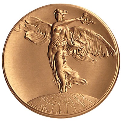 Round Metal flat - Female Victory