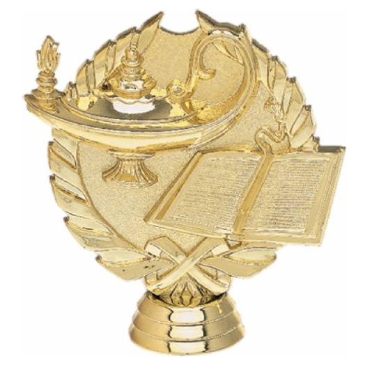 LAMP OF KNOWLEDGE WREATH