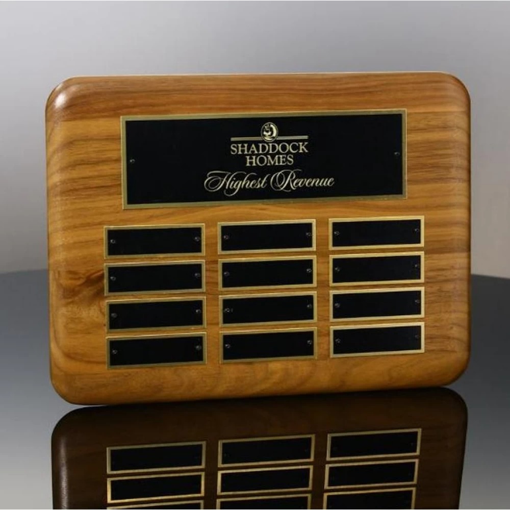 Perpetual Plaque With Black Brass Plates