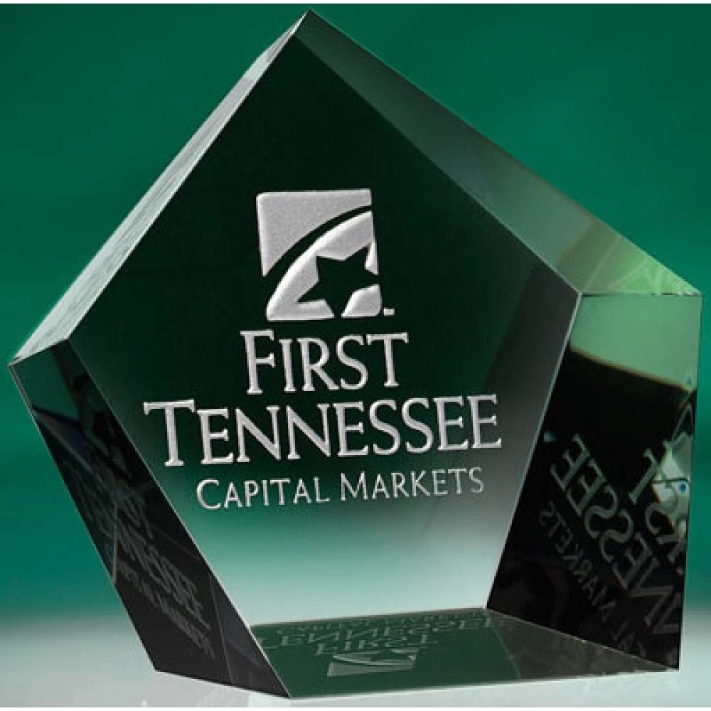 Pentangle Optic Crystal Mini Award