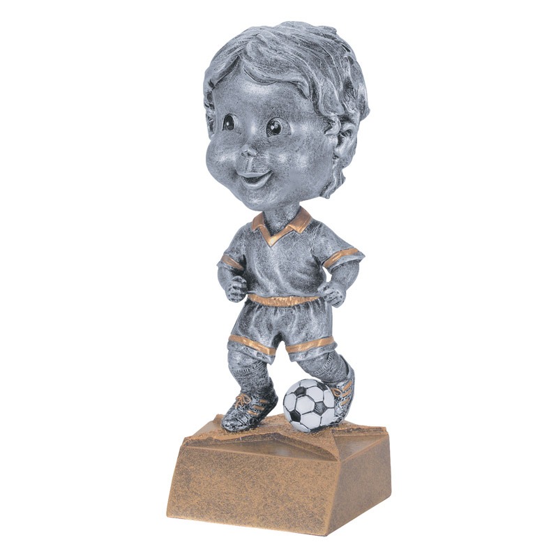 Resin Soccer Male Bobblehead