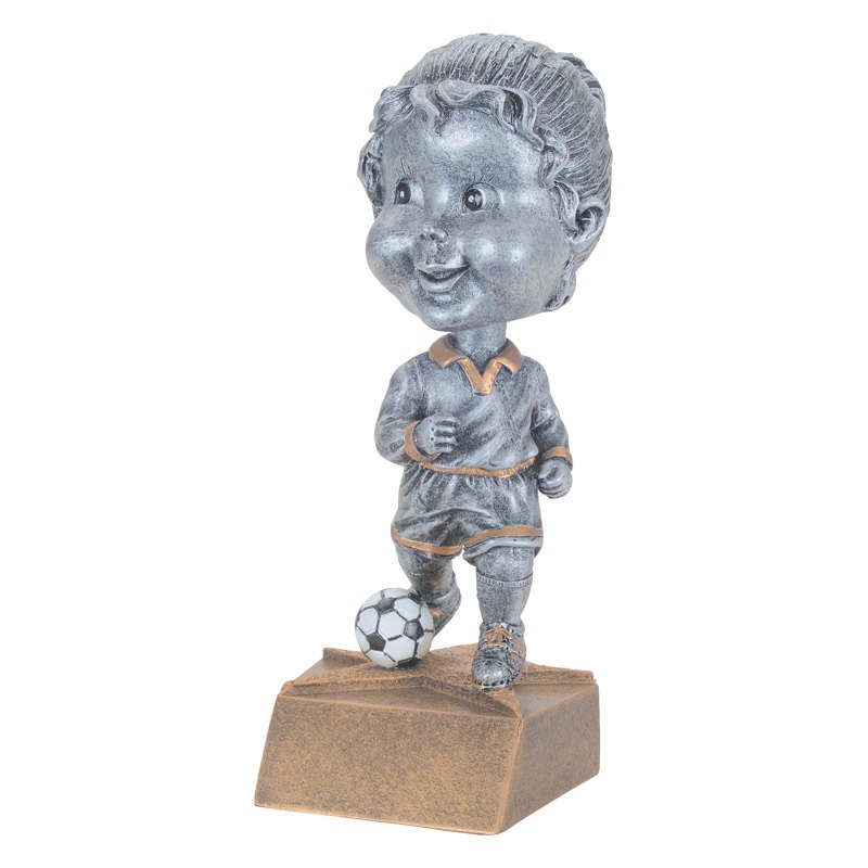 Resin Soccer Female Bobblehead