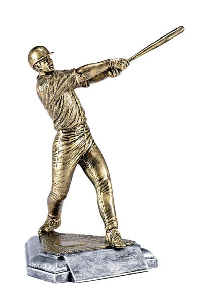 Resin Male Baseball Swing Gold