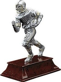 Resin Football Runner Silver