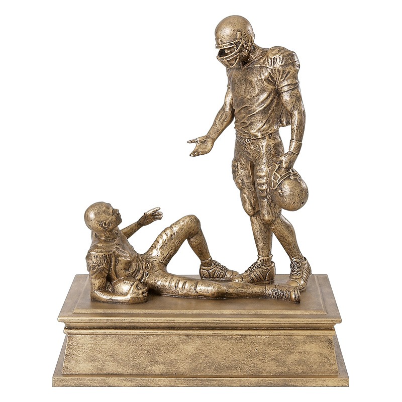Resin Sportsmanship Football Gold